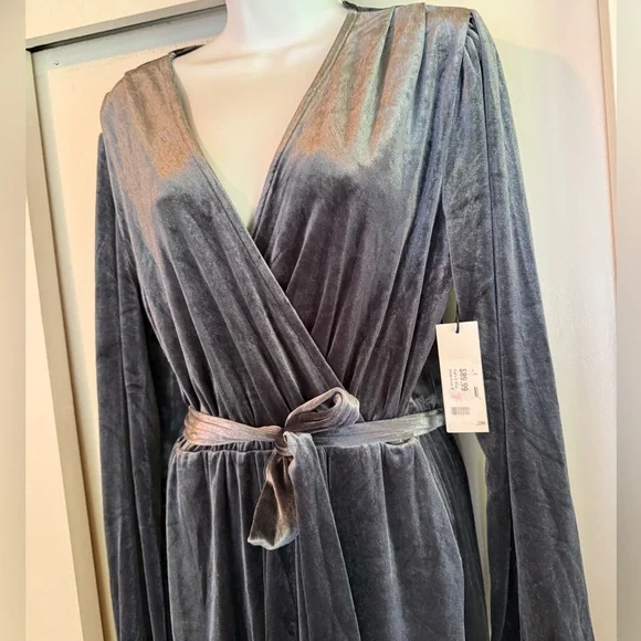 Dex Charcoal Long Sleeve Mini Dress - Picture 5 of 7